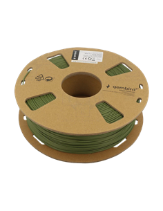 Filament pentru imprimantă 3D Gembird 3DP-PLA-01-MTMG, PLA, Verde militar Mată, 1.75 mm, 1kg