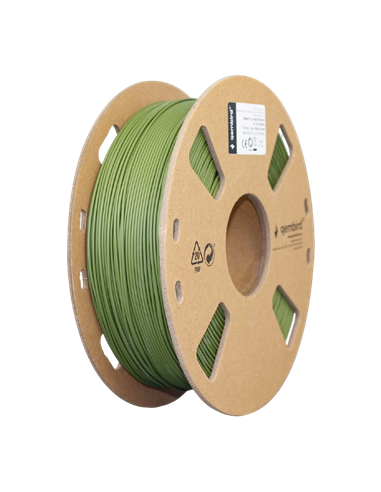 Filament pentru imprimantă 3D Gembird 3DP-PLA-01-MTMG, PLA, Verde militar Mată, 1.75 mm, 1kg
