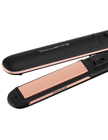 Placă de îndreptat părul Rowenta Express Shine Papaya SF4620F0, Negru