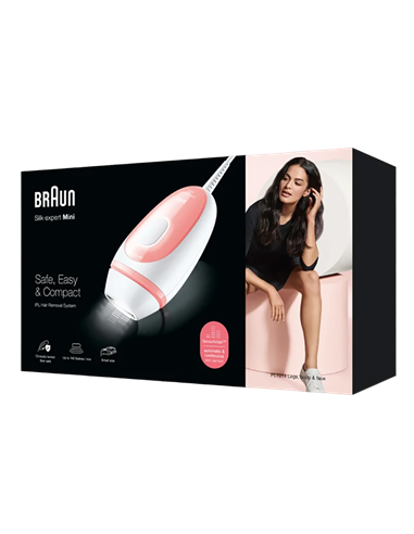 Fotoepilator Braun PL1014 Silk-expert Mini, Roz | Alb