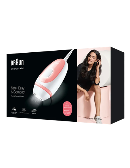 Fotoepilator Braun PL1014 Silk-expert Mini, Roz | Alb Fotoepilator Braun PL1014 Silk-expert Mini, Roz | Alb
