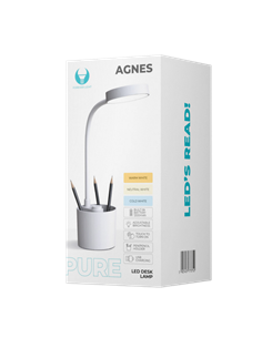 Lampa de birou Forever Pure FLB-20 Agnes, Alb 2