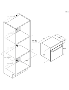 Электрический духовой шкаф Candy CA6 N3T1HTB, Черный 2
