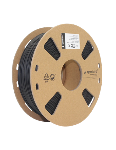 Filament pentru imprimantă 3D Gembird 3DP-TPE1.75-01-BK, TPE, Negru, 1.75 mm, 1kg