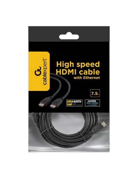 Cablu Video Cablexpert CC-HDMI4-7.5M, HDMI (M) - HDMI (M), 7,5m, Negru