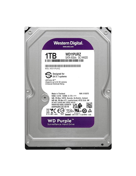Unitate HDD Western Digital WD Purple, 3.5", 1 TB WD11PURZ