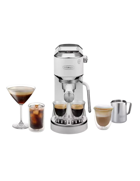 Cafetiera manuala DeLonghi EC890WI, 1450W, Alb