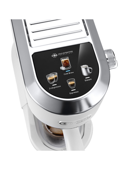 Cafetiera manuala DeLonghi EC890WI, 1450W, Alb