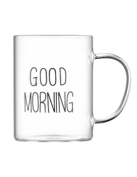 Set cupe Ardesto AR2642BMR, 420 ml, 2 bucs, Transparent