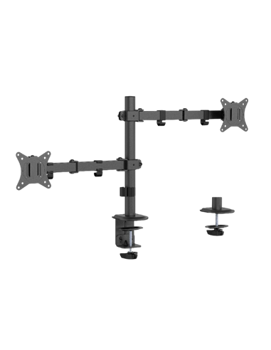 Suport birou pentru monitoare Gembird MA-D2-03, Negru