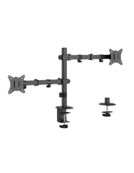 Suport birou pentru monitoare Gembird MA-D2-03, Negru