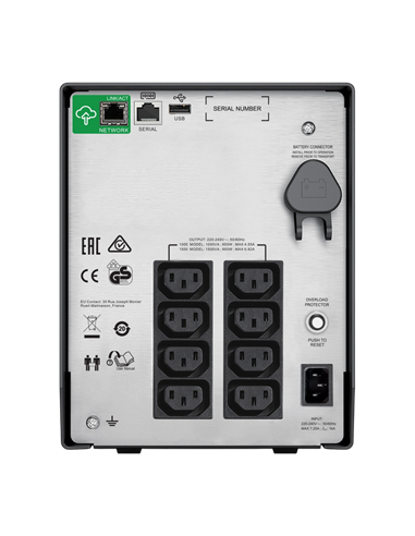 Источник бесперебойного питания APC SMC1500IC, Линейно-интерактивный, 1500VA, Башня