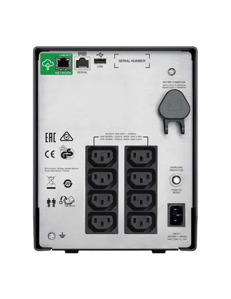 Sursă de alimentare neîntreruptibilă APC SMC1500IC, Linear-interactiv, 1500VA, Turn