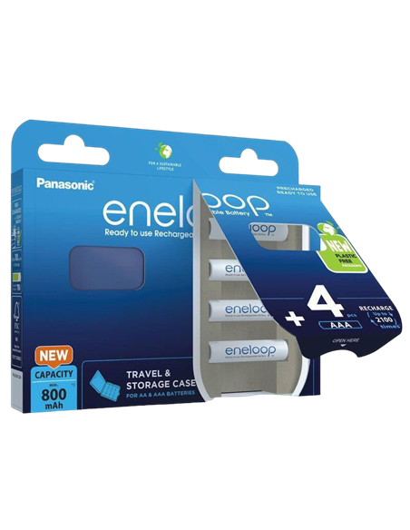 AA Eneloop 2000mAh, Blister*4, Panasonic, with Batterybox, BK-3MCDE/4CP+case