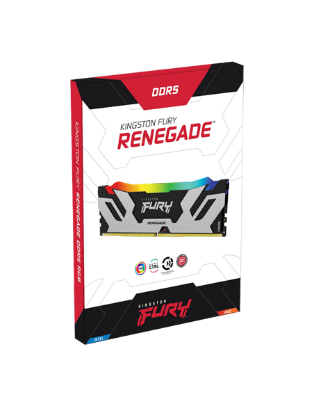 Оперативная память Kingston FURY Renegade RGB, DDR5 SDRAM, 6000 МГц, 96Гб, KF560C32RSAK2-96
