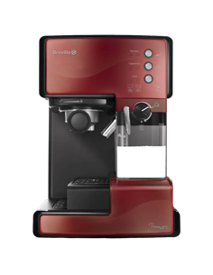 Кофеварка рожковая Breville Prima Latte VCF046X-DIM, 1050Вт, Красный