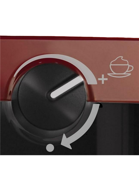 Кофеварка рожковая Breville Prima Latte VCF046X-DIM, 1050Вт, Красный