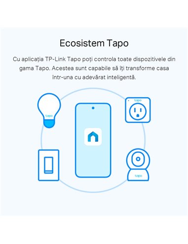 Bec inteligent TP-LINK Tapo L510E, A27, Alb Cald