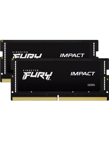 Оперативная память Kingston FURY Impact, DDR5 SDRAM, 6000 МГц, 32 Гб, KF560S38IBK2-32