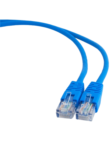 Patch cord Cablexpert PP12-0.5M/B, CAT5e UTP, 0,5m, Albastru