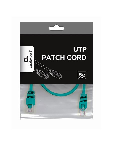 Патч-корд Cablexpert PP12-0.5M/G, CAT5e UTP, 0,5м, Зелёный