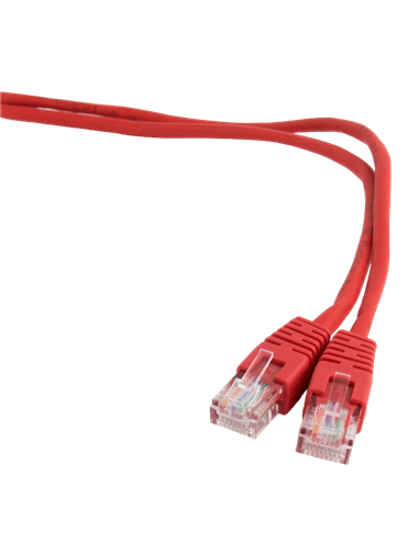Patch cord Cablexpert PP12-0.5M/R, CAT5e UTP, 0,5m, Roșu