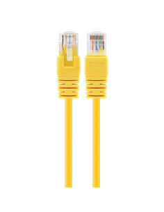 Patch cord Cablexpert PP12-0.5M/Y, CAT5e UTP, 0,5m, Galben