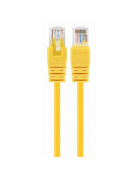 Patch cord Cablexpert PP12-0.5M/Y, CAT5e UTP, 0,5m, Galben