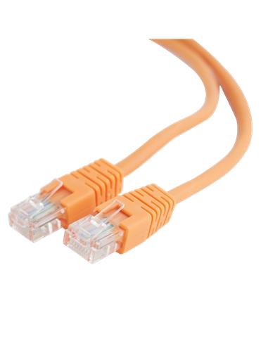 Patch cord Cablexpert PP12-1M/O, CAT5e UTP, 1m, Portocaliu
