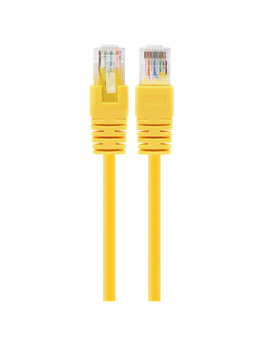 Patch cord Cablexpert PP12-1M/Y, CAT5e UTP, 1m, Galben