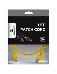 Patch cord Cablexpert PP12-1M/Y, CAT5e UTP, 1m, Galben 2