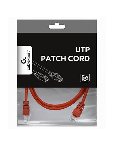 Патч-корд Cablexpert PP12-2M/R, CAT5e UTP, 2м, Красный