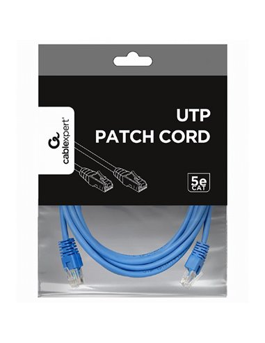 Patch cord Cablexpert PP12-3M/B, CAT5e UTP, 3m, Albastru