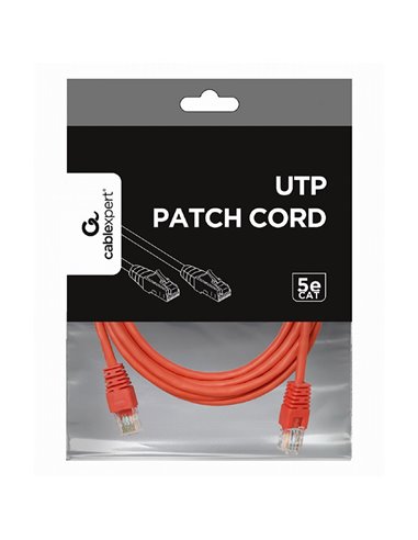Патч-корд Cablexpert PP12-3M/R, CAT5e UTP, 3м, Красный