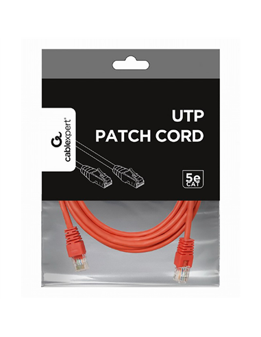 Патч-корд Cablexpert PP12-3M/R, CAT5e UTP, 3м, Красный