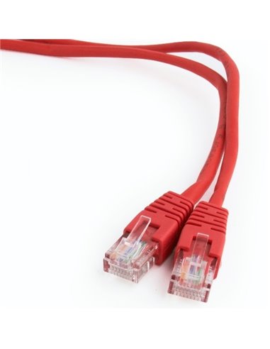 Патч-корд Cablexpert PP12-5M/R, CAT5e UTP, 5м, Красный