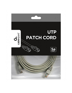 Patch cord Cablexpert PP12-5M, CAT5e UTP, 5m, Gri 2