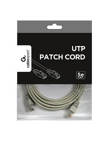 Патч-корд Cablexpert PP12-5M, CAT5e UTP, 5м, Серый