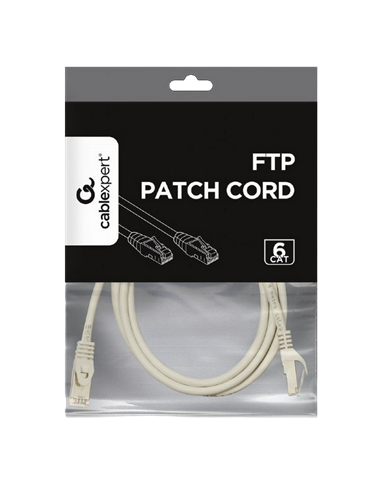 Патч-корд Cablexpert PP6-2M, Cat6 FTP , 2м, Серый