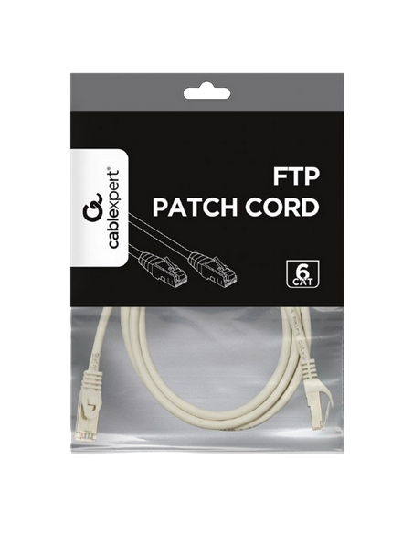 Патч-корд Cablexpert PP6-2M, Cat6 FTP , 2м, Серый Патч-корд Cablexpert PP6-2M, Cat6 FTP , 2м, Серый