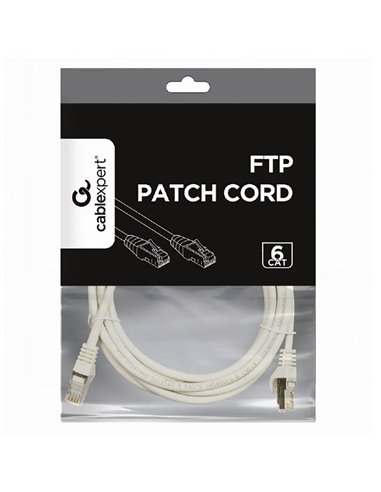 Патч-корд Cablexpert PP6-3M, Cat6 FTP , 3м, Серый