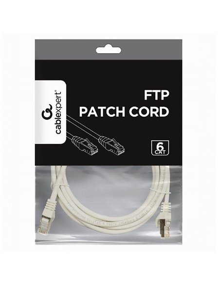 Патч-корд Cablexpert PP6-3M, Cat6 FTP , 3м, Серый Патч-корд Cablexpert PP6-3M, Cat6 FTP , 3м, Серый