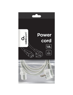 Cablu de alimentare Cablexpert PC-186W-VDE, 1.8 m, Alb 2