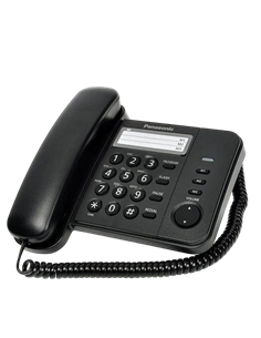 Telefon cu fir Panasonic KX-TS2352, Negru 2