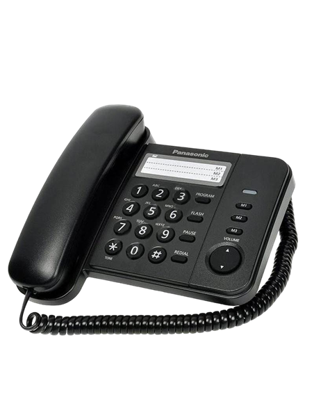 Telefon cu fir Panasonic KX-TS2352, Negru