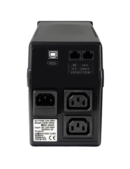 Источник бесперебойного питания PCM BNT-600AP, Линейно-интерактивный, 600VA, Башня