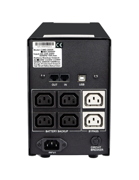Источник бесперебойного питания PCM IMD-2000AP, Линейно-интерактивный, 2000VA, Башня Источник бесперебойного питания PCM IMD-2000AP, Линейно-интерактивный, 2000VA, Башня