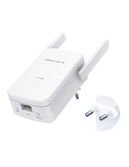 Wi-Fi + Powerline adapter MERCUSYS MP510 KIT, AV1000, 1000 Mbps, Alb
