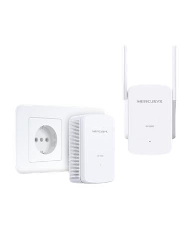 Wi-Fi + Powerline adapter MERCUSYS MP510 KIT, AV1000, 1000 Mbps, Alb