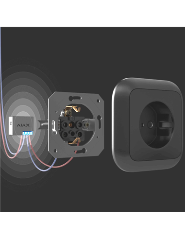 Releu Smart Power Ajax WallSwitch, Negru